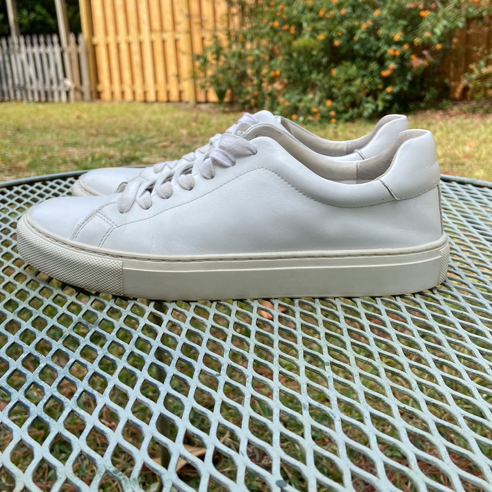 White Sneakers Leather Lace Up classic   Good Quality Timeless Casual St… - Picture 2 of 11